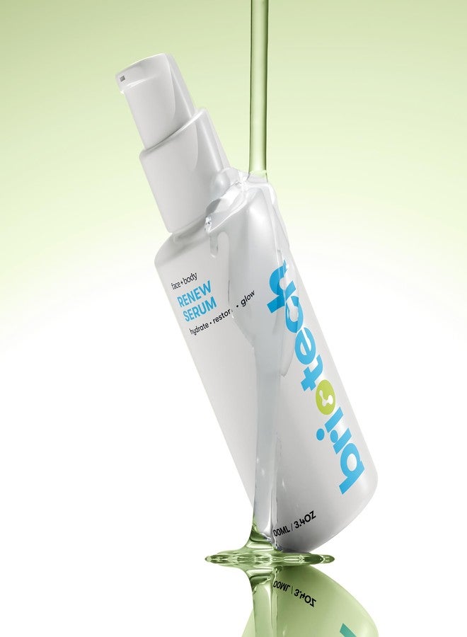 بريوتيك سيروم بريوتك رينيو، جل معدني بحمض الهيبوكلوروس، يُنعّم مظهر الخطوط الدقيقة، يُنعم بشرة الوجه والرقبة والصدر، يُصحح البقع، يُهدئ الاحمرار، نباتي، 3.4 أونصة سائلة - Image 4